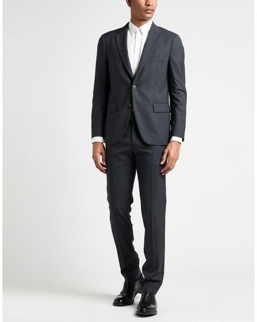 Boglioli Blue Suit Virgin Wool for men