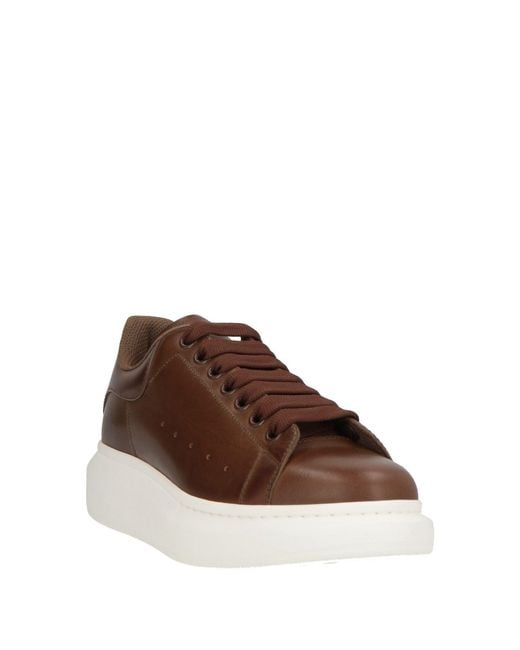 McQueen Brown Sneakers Leather