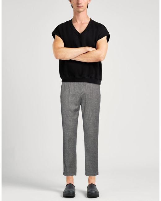 Dondup Gray Pants Virgin Wool, Elastane for men