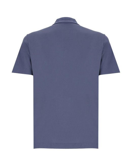 Zanone Poloshirt in Blue für Herren