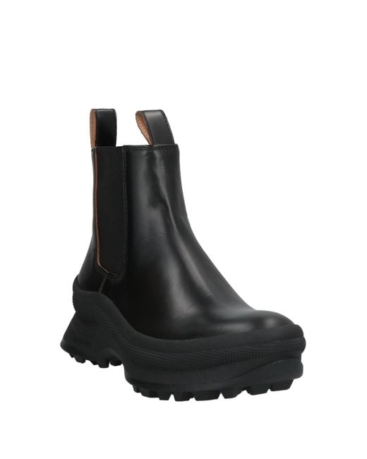 Jil Sander Black Ankle Boots