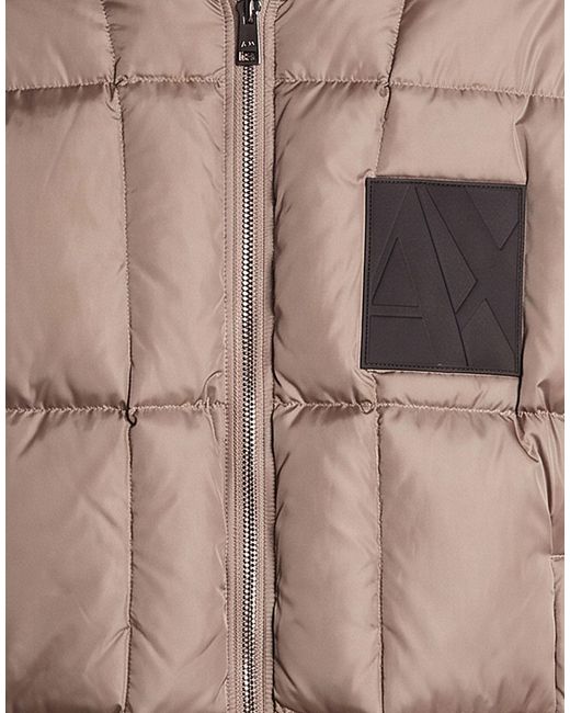 ARMANI EXCHANGE Brown Puffer for men