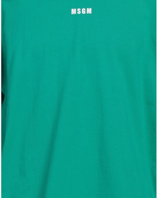 MSGM Green T-shirt for men