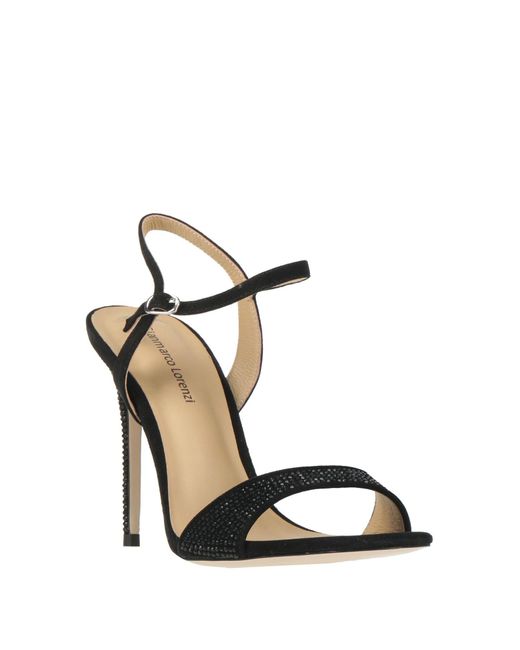 Gianmarco Lorenzi Black Sandals Leather