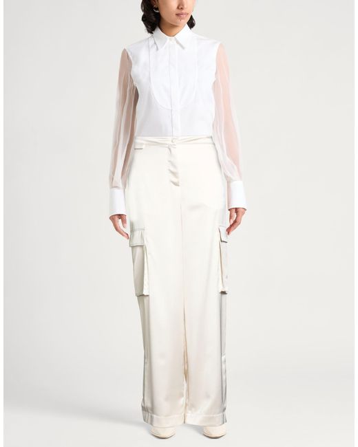 Roberto Collina White Pants Polyester