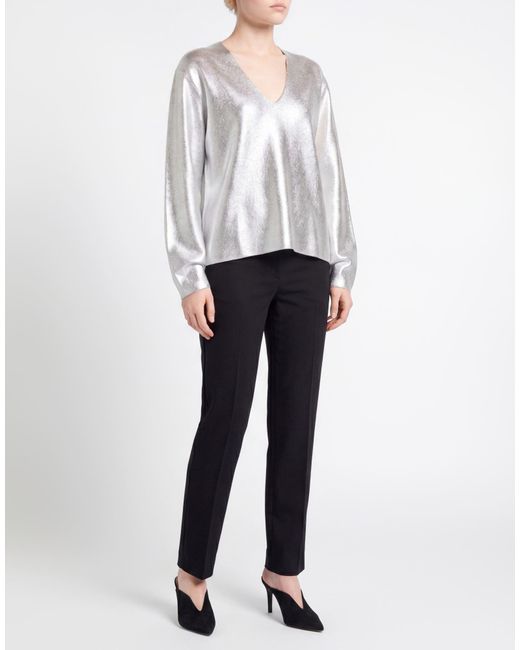 Liviana Conti Gray Sweater Virgin Wool