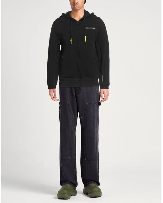 EA7 Black Sweatshirts for men