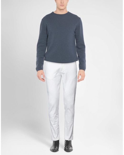 Pantalone di Aglini in White da Uomo