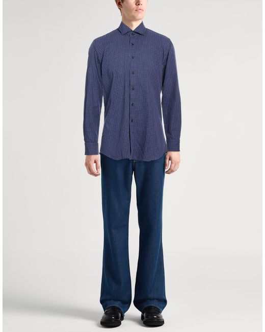 Xacus Blue Shirt Cotton for men