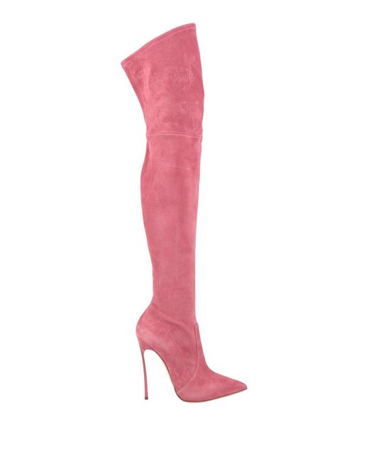 Casadei Pink Boot Leather