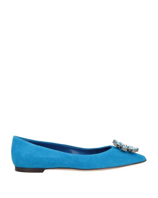 Dolce & Gabbana Blue Ballet Flats