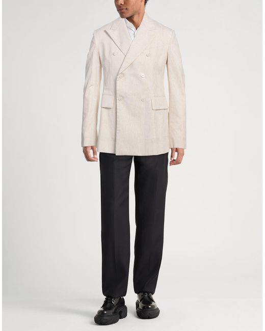 Amiri Natural Cream Blazer Polyamide, Polyester, Elastane for men