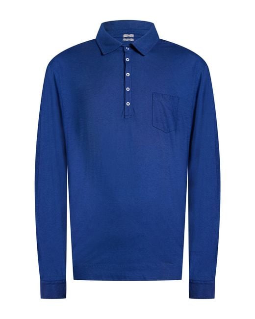 Massimo Alba Blue Polo Shirt for men