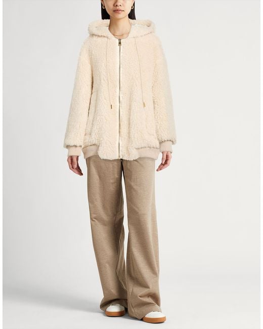Semicouture Natural Shearling & Teddy