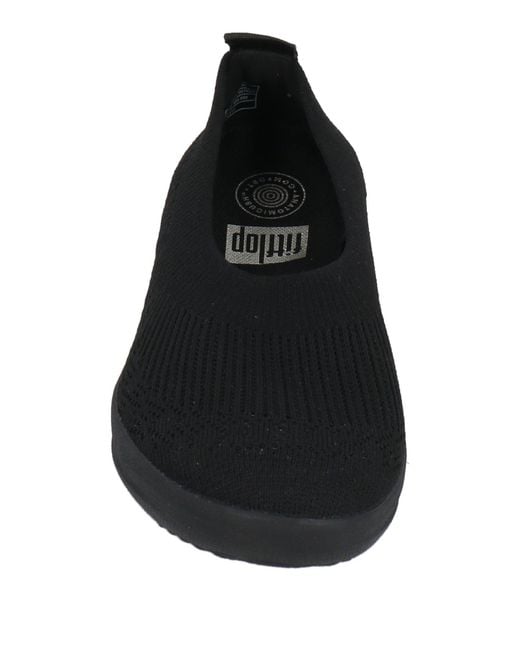 Fitflop Black Ballet Flats Polyester, Nylon