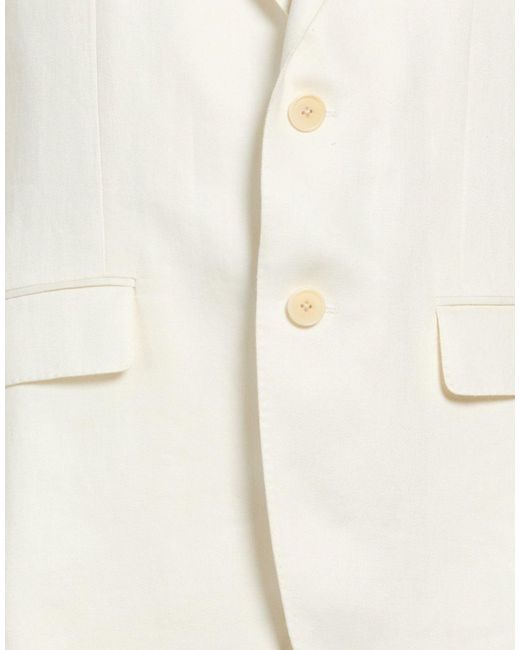 Caruso White Blazer for men