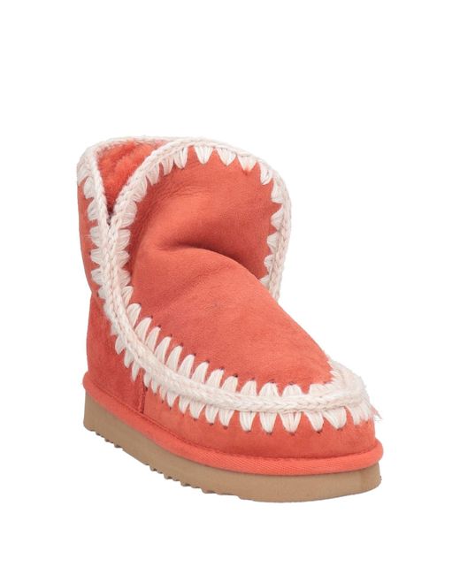 Mou Red Ankle Boots