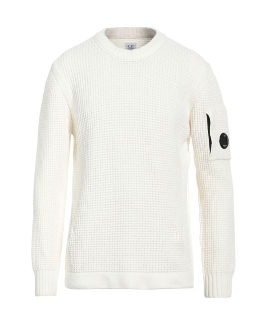 C P Company White Jumper for men