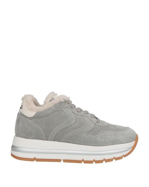 Voile Blanche Gray Sneakers Leather, Shearling
