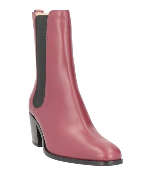 Tod's Purple Ankle Boots
