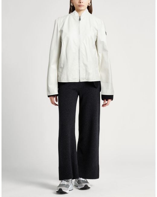 Peuterey White Jacket Leather