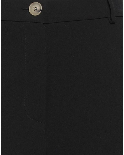 SOLOTRE Black Pants Polyester, Elastane, Acetate, Viscose