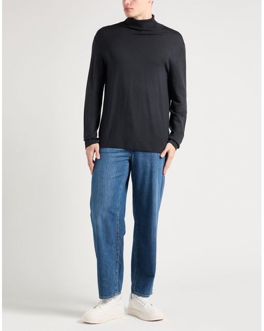 Massimo Alba Black Turtleneck for men