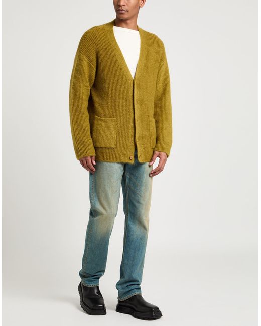A PAPER KID Green Cardigan for men