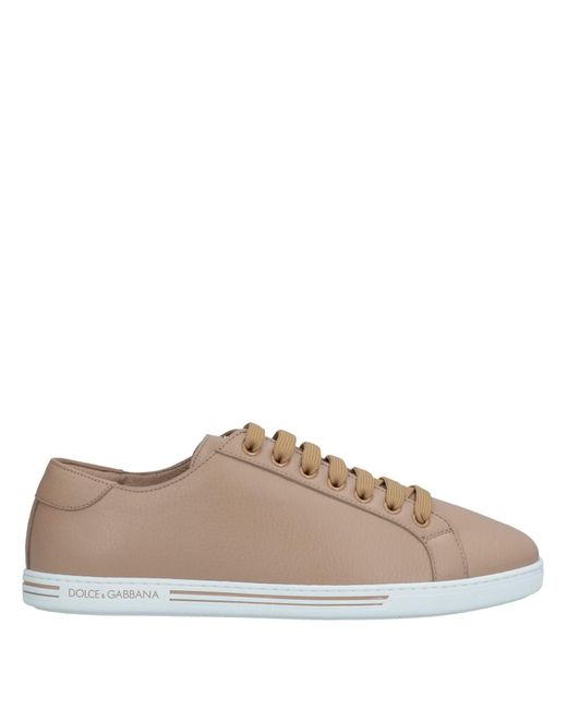 Dolce & Gabbana Brown Sneakers Soft Leather for men