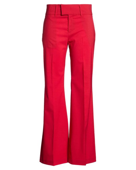 Department 5 Red Pants Polyester, Virgin Wool, Elastane