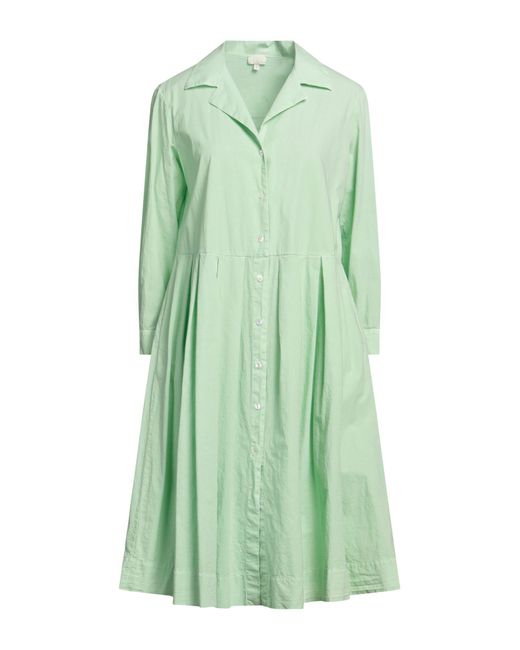 HER SHIRT HER DRESS Green Midi Dress