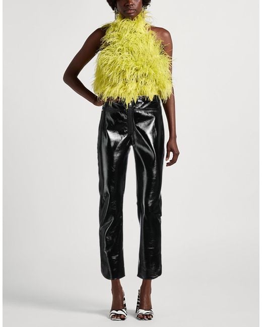 Jijil Black Pants Polyester, Polyurethane