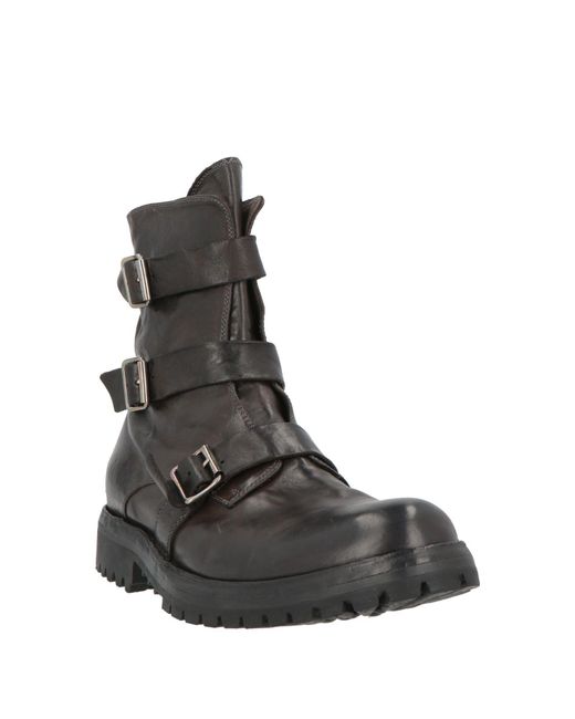Officine Creative Brown Dark Ankle Boots Leather for men