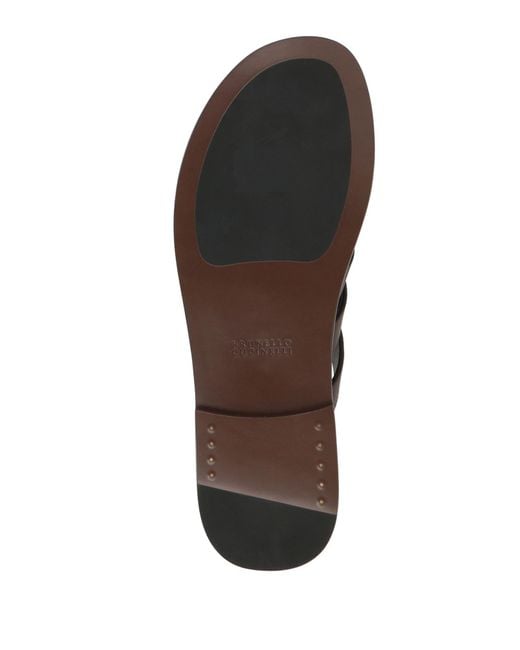 Brunello Cucinelli Brown Sandals for men