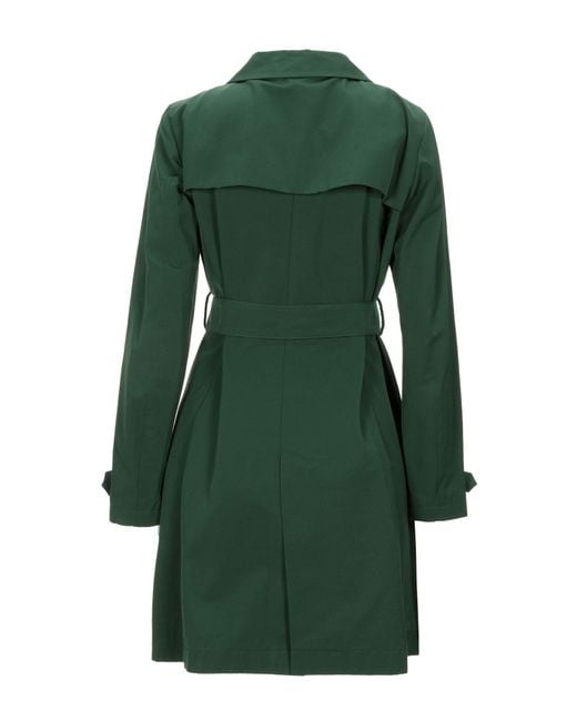 Herno Green Overcoat & Trench Coat Polyester, Cotton