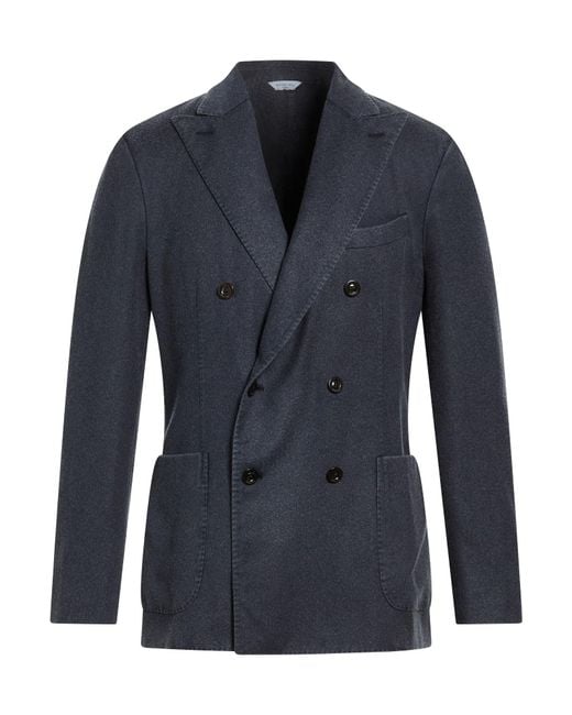 Boglioli Blue Blazer Virgin Wool for men