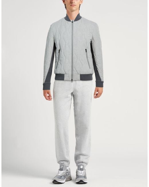 Sease Gray Jacket Cotton, Polyamide, Elastane for men