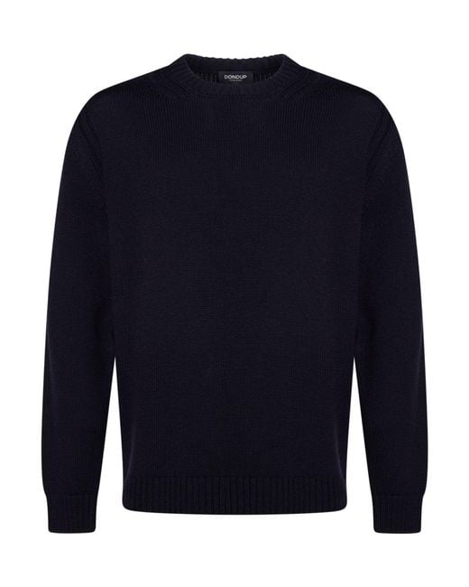 Dondup Blue Midnight Sweater Wool for men
