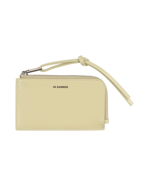 Jil Sander White Cardholder for men