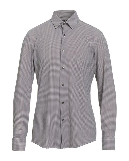 Boss Gray Performance Shirt Polyamide, Elastane for men