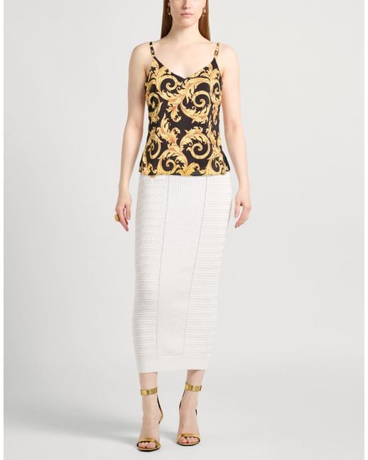 Versace Black Top Polyester, Elastane
