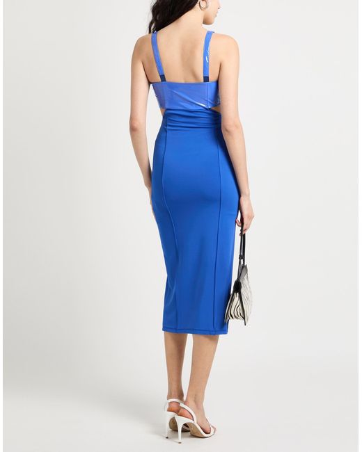 Patrizia Pepe Blue Midi-Kleid