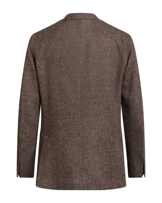 Boglioli Brown Blazer Wool for men