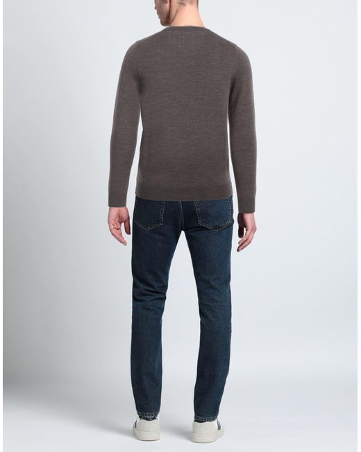 WOOLMIRE Gray Taupe Sweater Merino Wool for men