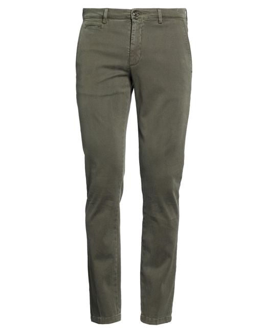 Briglia 1949 Gray Military Pants Cotton, Elastane for men