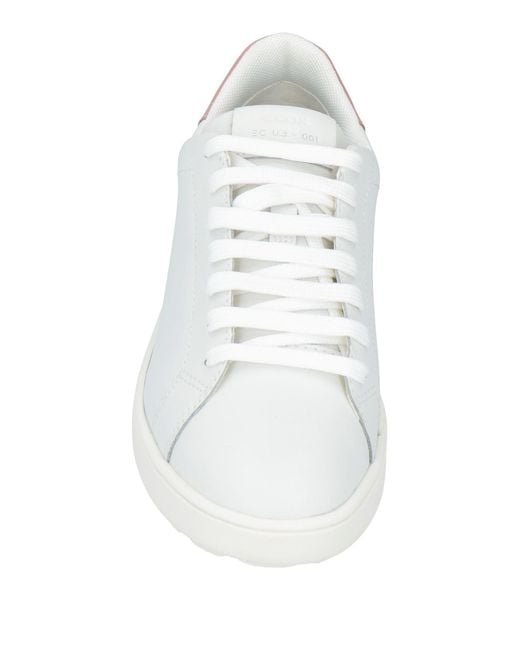 Geox White Trainers