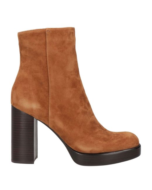 Jeffrey Campbell Brown Ankle Boots Soft Leather
