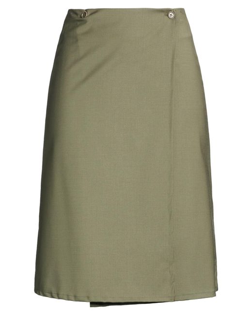Laura Urbinati Green Midi Skirt