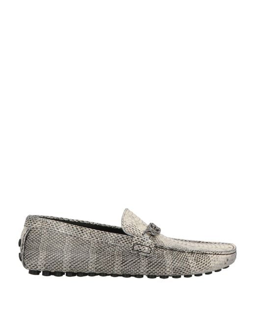 Roberto Cavalli Gray Loafers Leather for men