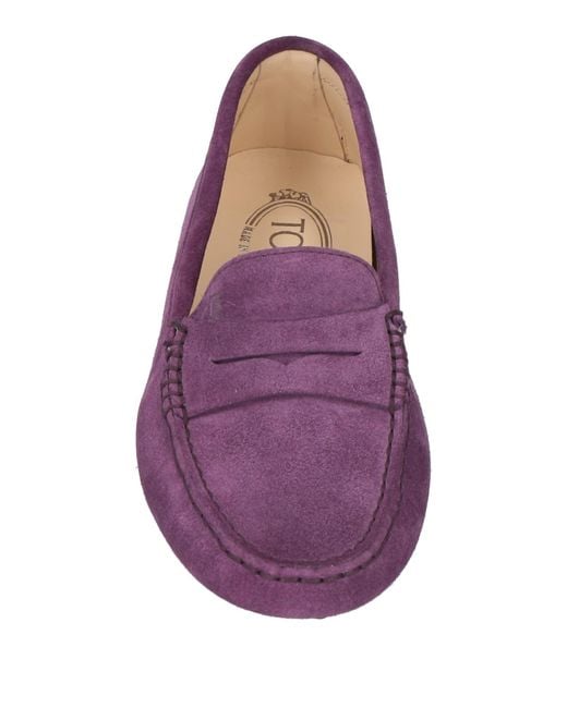 Tod's Purple Loafers